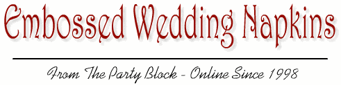 Embossed Wedding Napkins